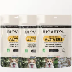 Bouchées Alt'Vers pour Petit Chien bio – Lot 3